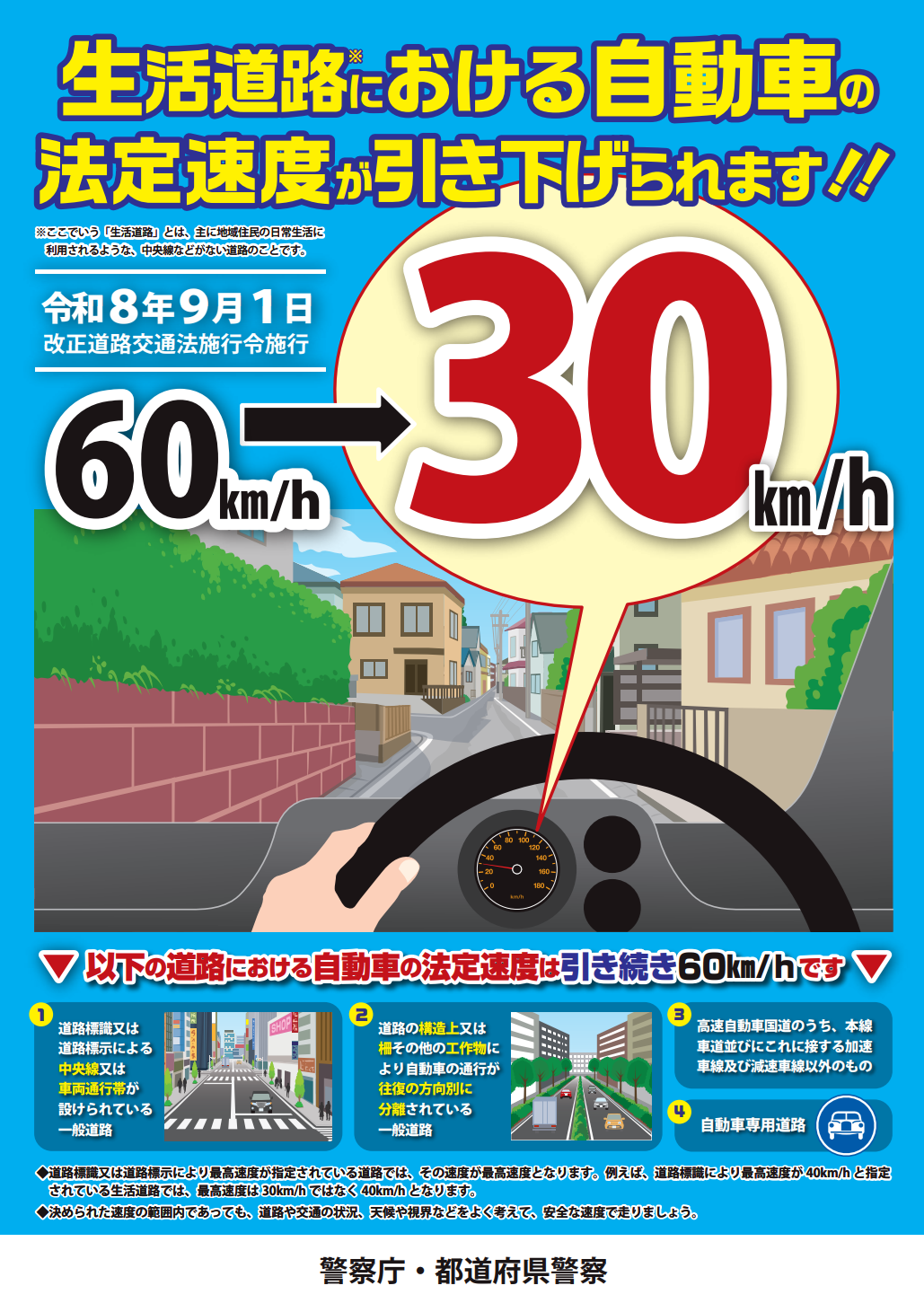 速度引下げチラシ