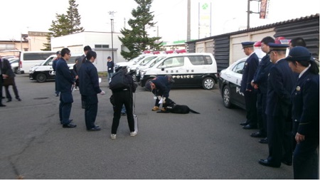 山岳遭難救助訓練