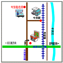 今別駐在所の地図